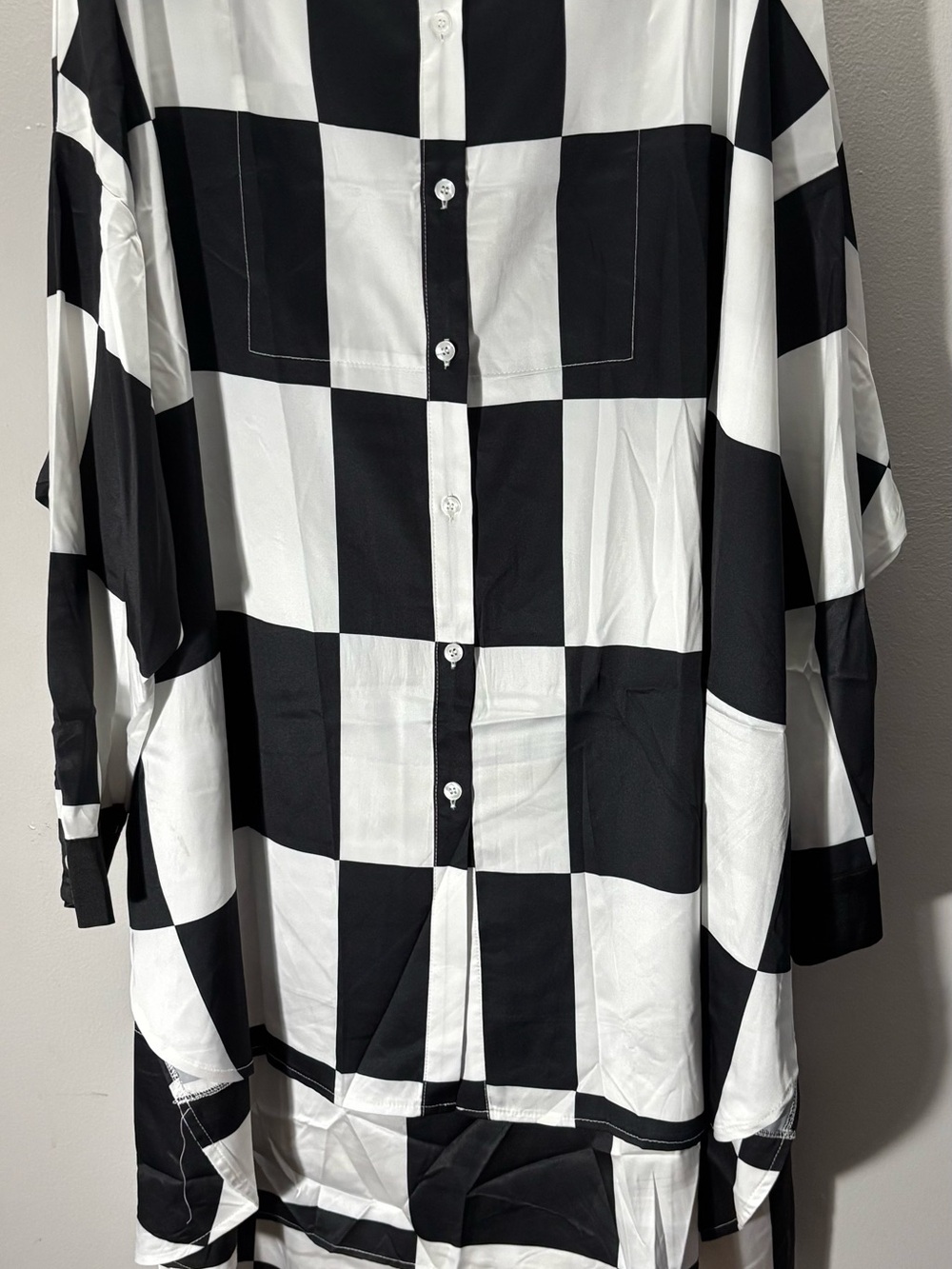 Dressed in LALA Black & White Checkered Set
